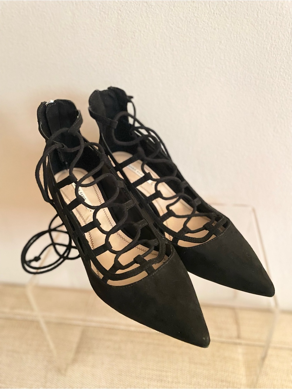 Zara Basic Collection black suede shoes